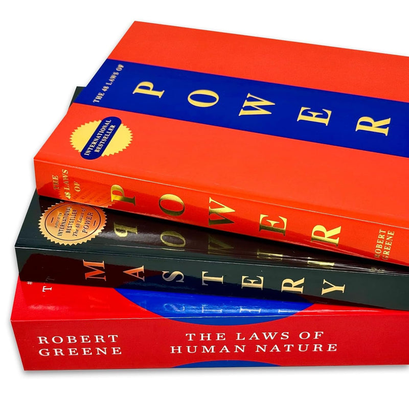 The 48 Laws Of Power & Mastery & The Laws Of Human Nature 3 Books Collection Set by R. Greene - Non Fiction - Paperback
