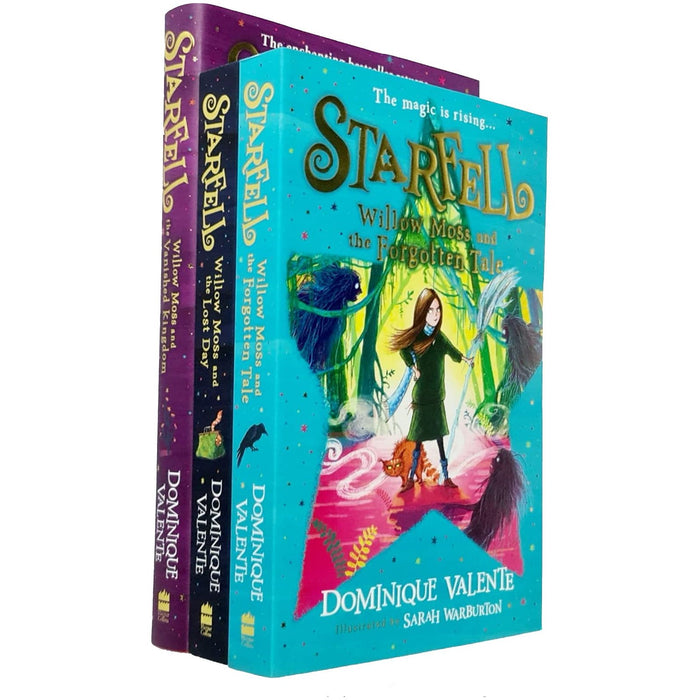 Starfell Series 3 Books Collection Set By Dominique Valente (Willow Moss and the Forgotten Tale: Book 2, Willow Moss and the Lost Day: Book 1, [Hardcover] Willow Moss and the Vanished Kingdom) - The Book Bundle
