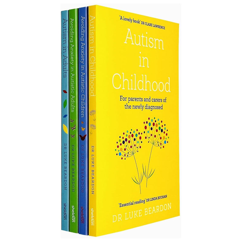 Luke Beardon Collection 4 Books Set (Autism in Adults, Autism in Childhood, Avoiding Anxiety in Autistic Adults, Avoiding Anxiety in Autistic Children) - The Book Bundle