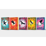 The Hunger Games 5-book collection box set by Suzanne Collins, paperback young adult novels, published by Scholastic.