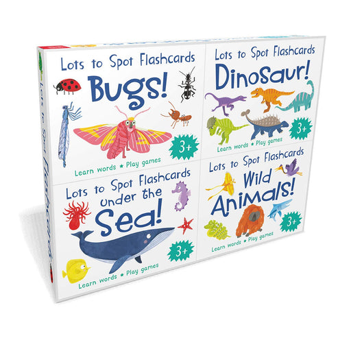 Lots to Spot Flashcards Set: Busy Animals – Illustrated Cards for First Words - The Book Bundle