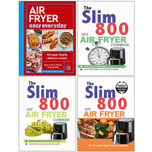 Air Fryer , The Slim 800 Hot Hot Air Fryer  & The Essential High  4 Books Collection Set - The Book Bundle