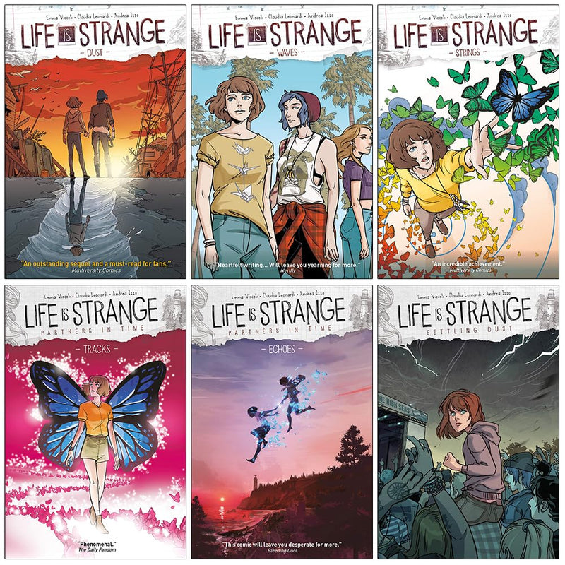 Life Is Strange Volume 1-6 Books Collection Set By Emma Vieceli (Dust, Waves)