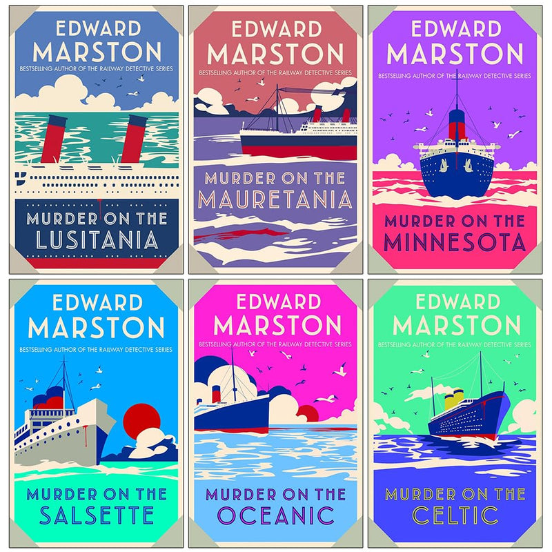 Ocean Liner Mysteries Series 6 Books Collection Set by Edward Marston - Fiction - Paperback