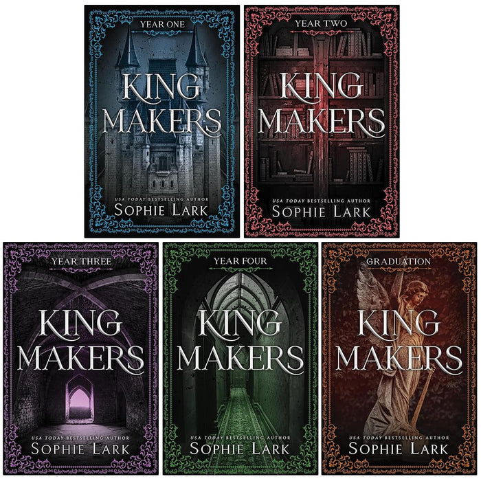 Kingmakers Series 1-5 Books Collection Set By Sophie Lark (Kingmakers Year One, Kingmakers Year Two, Kingmakers Year Three, Kingmakers Year Four and Kingmakers Graduation) - The Book Bundle