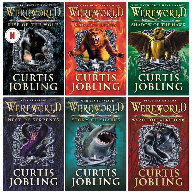 Wereworld 6 Books Collection Set by Curtis Jobling, young adult paperback books from Puffin
