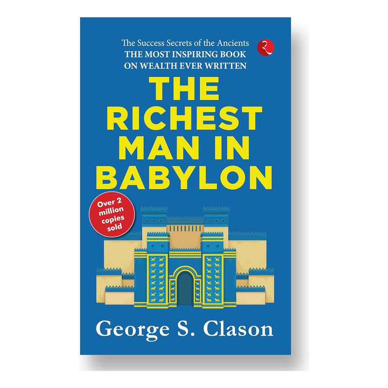 Paperback of The Richest Man In Babylon by George S. Clason, published by Rupa Publications India, with a colorful cover design.