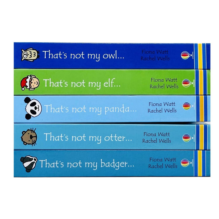 Usborne That's not my 5 Books Collection Set By Fiona Watt (Owl, Elf, Panda, Otter and Badger) - The Book Bundle