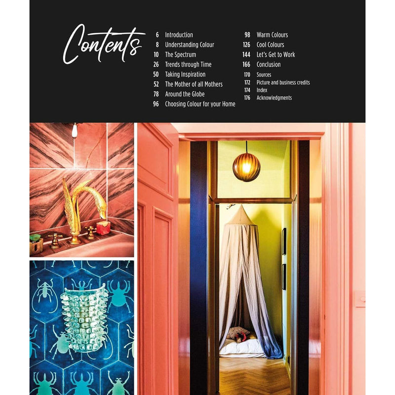Book cover image for "Extraordinary Interiors In Colour" by Lucy St George and Jane Rockett, showcasing vibrant interior design themes.