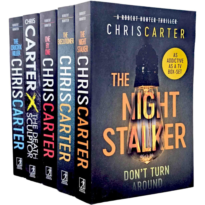 Robert Hunter Series Vol. 1-5 by Chris Carter 5 Books Collection Set (The Crucifix Killer, The Executioner, The Night Stalker, The Death Sculptor and One by One) - The Book Bundle