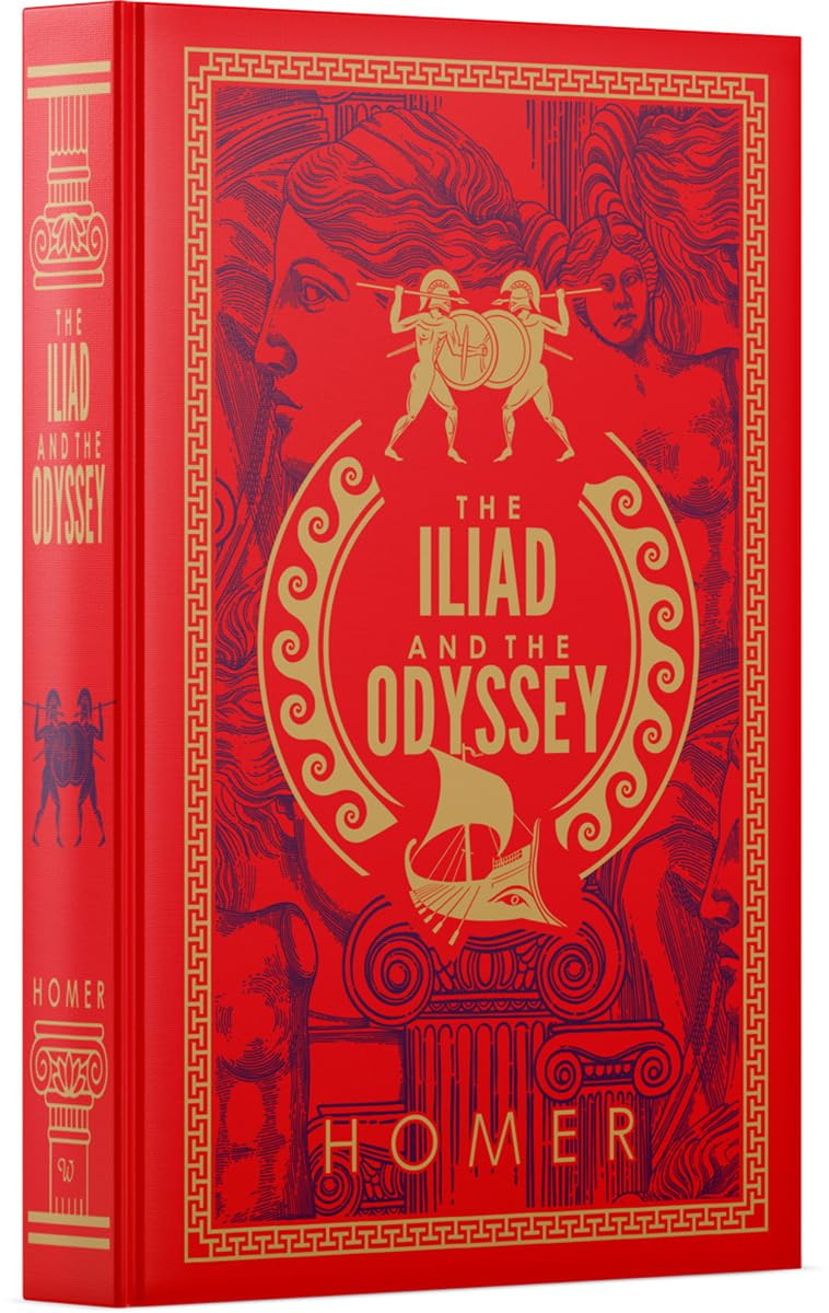 The Iliad & The Odyssey Two Books Collection Set by Homer - Fiction - LeatherBound