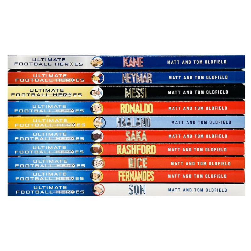 Ultimate Football Heroes Series 1 Collection 10 Books Set by Matt Oldfield, Tom Oldfield