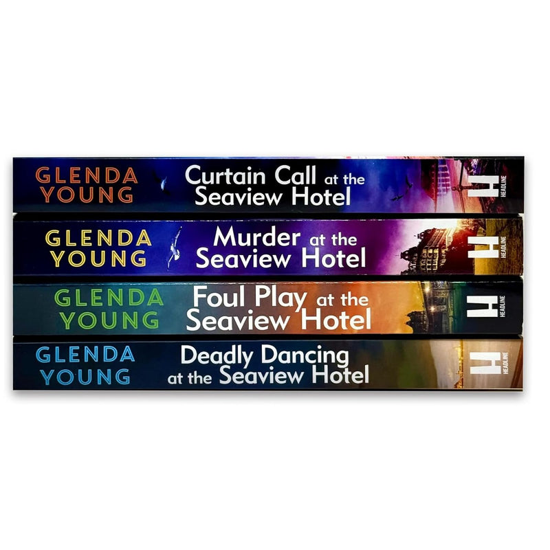 Helen Dexter Cosy Crime Mysteries 4 Books Collection Set By Glenda Young (Murder at the Seaview Hotel, Curtain Call at the Seaview Hotel, Foul Play at the Seaview Hotel & Deadly Dancing)