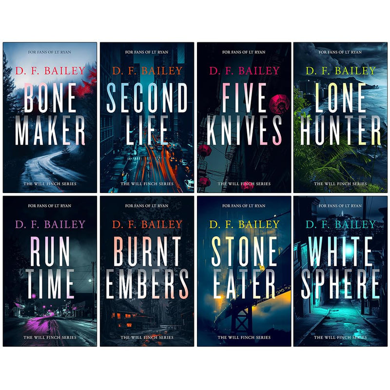 Will Finch Mystery Thriller Series 8 Books Collection Set By D.F. Bailey - Fiction - Paperback