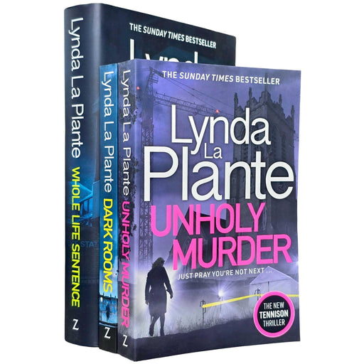 Jane Tennison Thrillers Book 7-9 By Lynda La Plante 3 Books Collection Set (Unholy Murder, Dark Rooms, Whole Life Sentence [Hardback]) - The Book Bundle