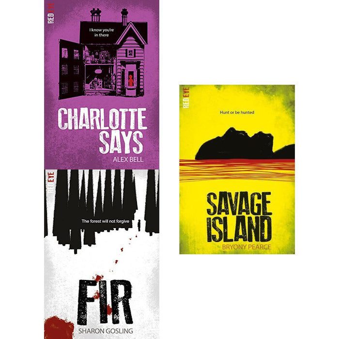 Red eye series 3 books collection set (charlotte says, fir, savage island) - The Book Bundle
