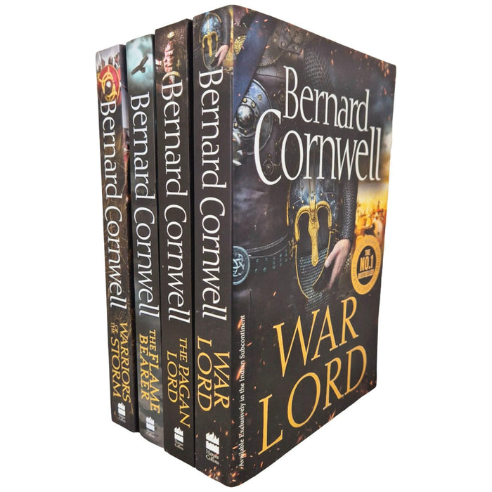 The Last Kingdom by Bernard Cornwell 4 Books Collection Set (The Pagan Lord, Warriors of the Storm, The Flame Bearer and War Lord) - The Book Bundle