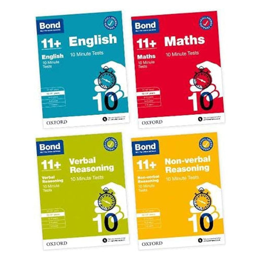 Bond 11+ 10 Minute Tests 10-11+ years Pack: Ready for the 2025 exam (for GL Assessment and other 11 plus exams) (Bond: 10 Minute Tests) - The Book Bundle