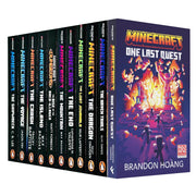 Official Minecraft novels 11-book collection set featuring adventure and exploration stories by Farshore and Penguin Ltd authors.