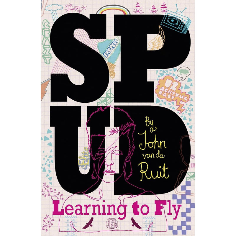 Spud Series by John van de Ruit three paperback collection set for young adults, featuring colorful book covers by Penguin.