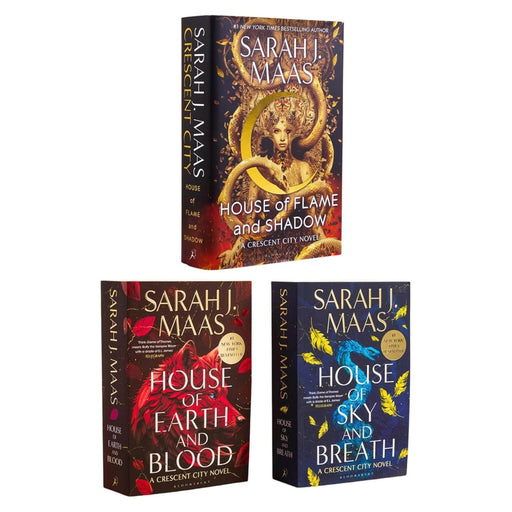 Crescent City Series by Sarah J. Maas 3 Books Collection Set [House of Sky and Breath, House of Earth and Blood, House of Flame and Shadow (Hardback)] - The Book Bundle