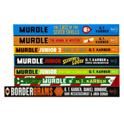 Murdle Puzzle Series 7 books collection set by G. T. Karber, fiction paperback series, displayed together on a white background.