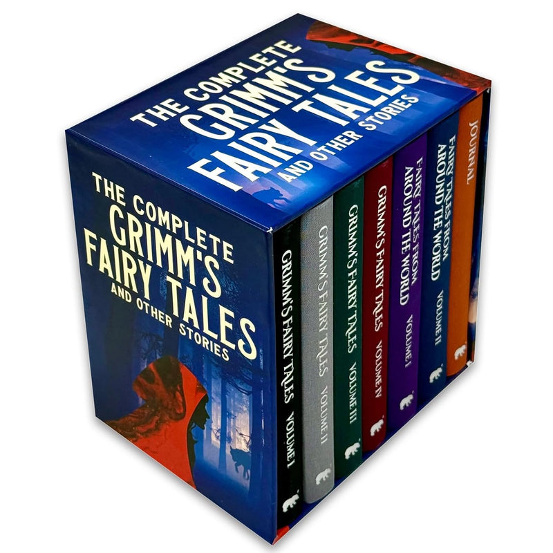 The Complete Grimm's Fairy Tales and Other Stories Collection 6 Books Box Set Hardcover Plus Journal