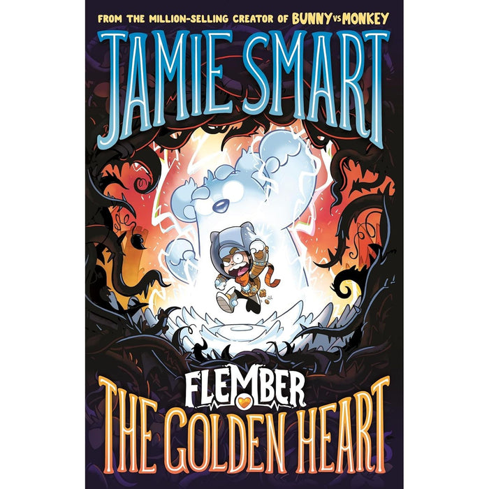 Flember Series 5 Books Collection Set (Books 1-5) by Jamie Smart (The Secret Book, The Crystal Caves, The Glowing Skull, The Power of the Wildening, The Golden Heart) - The Book Bundle