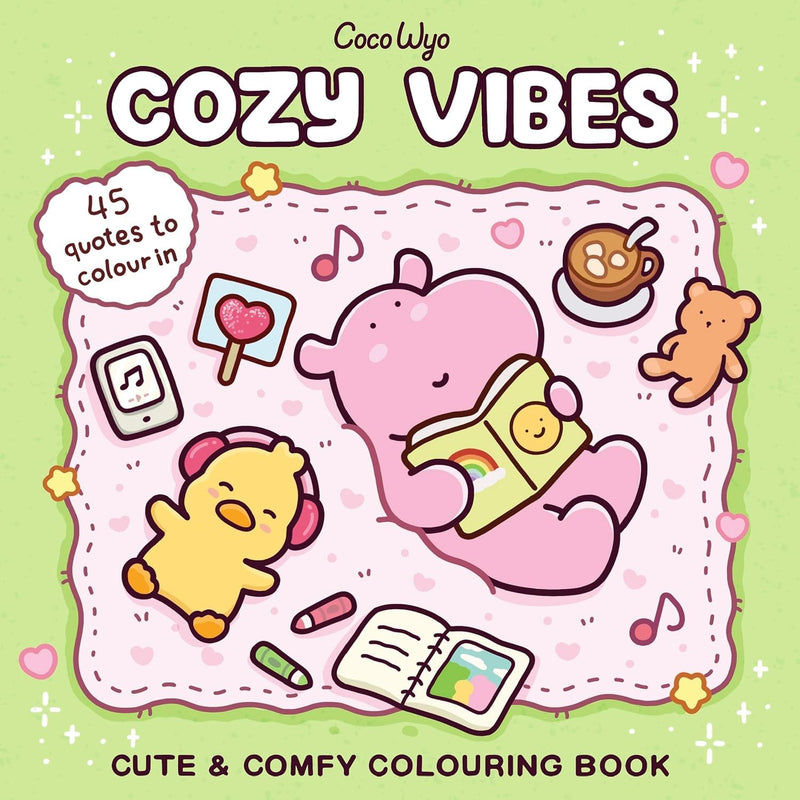 Coco Wyo Cozy Colouring Books 5 Books Set (Cozy Corner, Cozy Cuties, Cozy Friends, Cozy Vibes, Girl Moments) - The Book Bundle