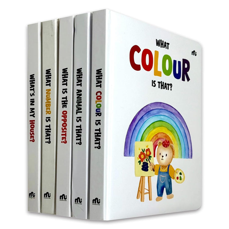 My First Learning 5 Books Collection Set by Moonstone, Colours - Ages 0–2 - Board Book
