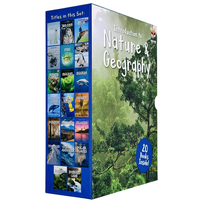 Introduction to Nature and Geography 20 Books Collection Box Set (Bears, Big Cats, Birds, Crocodiles and Alligators)