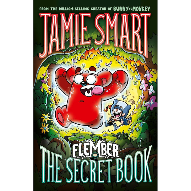 Flember Series 5 books collection set by Jamie Smart, featuring titles like The Secret Book and Crystal Caves, published by David Fickling Books