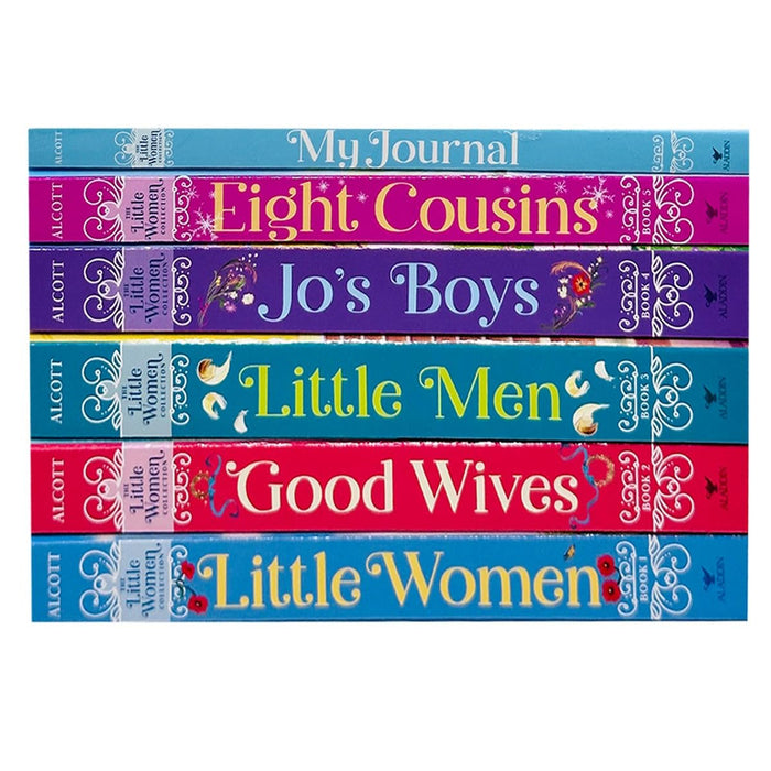 Little Women Collection 5 Books Set By Louisa May Alcott with My Journal (Little Women, Eight Cousins, Good Wives, Little Men and Jo’s Boys) - The Book Bundle