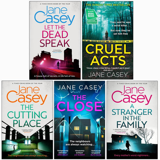 Maeve Kerrigan Series 5 Books Set by Jane Casey Cruel Acts, Close (Books 7-11) - The Book Bundle