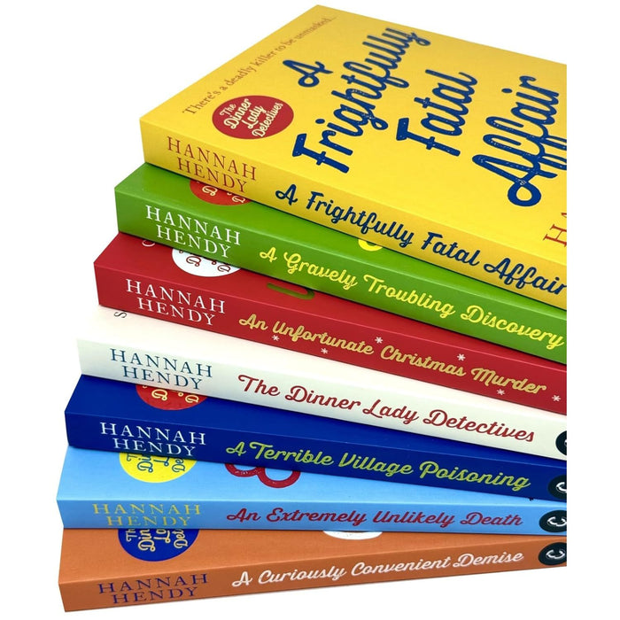 The Dinner Lady Detectives Series 7 Books Collection Set By Hannah Hendy (The Dinner Lady Detectives, An Unfortunate Christmas Murder) - The Book Bundle
