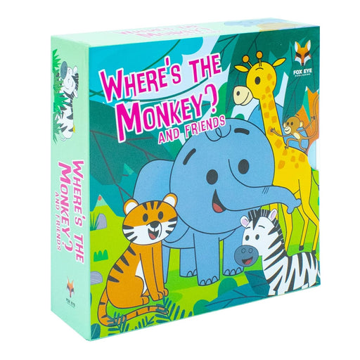 Where's the Monkey? and friends 4 books box set (Where's the monkey, Elephant, Tiger, Zebra) - The Book Bundle