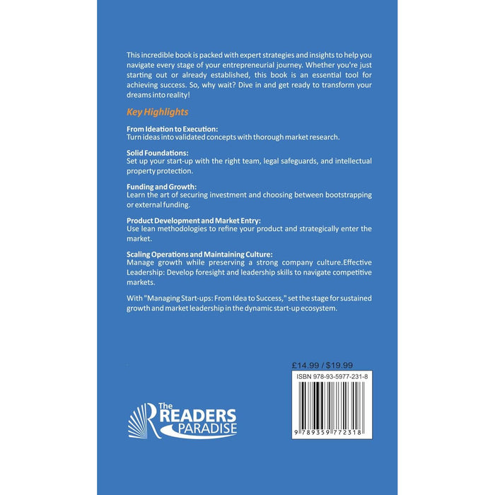 Managing Business Start-Ups : Nurturing Innovation, Empowering Entrepreneurs & Turning Ideas into Success - The Book Bundle