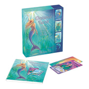 Oceanic Tarot 78-card deck by Jayne Wallace with guidebook, featuring ocean-inspired artwork and detailed card illustrations.