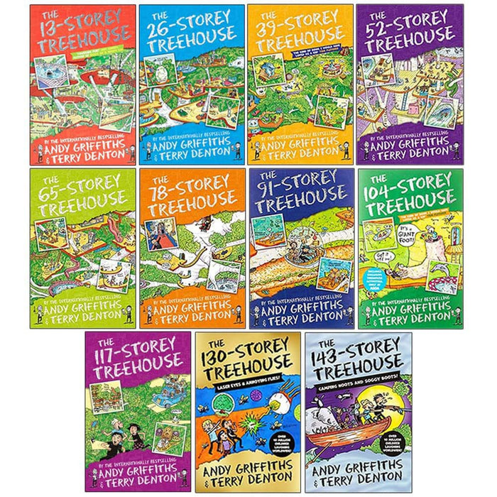 The Treehouse Storey Series 11 Books Collection Set by Andy Griffiths & Terry Denton - The Book Bundle