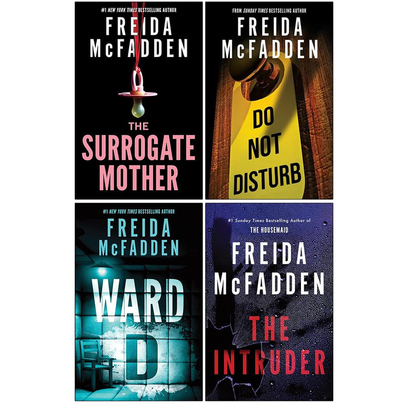 Freida McFadden Collection 4 Books Set (The Surrogate Mother, Do Not Disturb, Ward D and The Intruder) - The Book Bundle