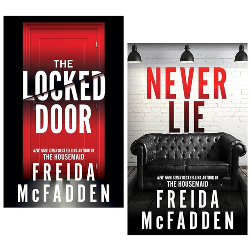 Freida McFadden 2 Books Collection Set (Never Lie & The Locked Door) - The Book Bundle