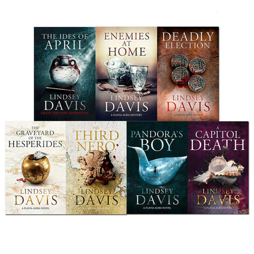 Lindsey Davis Flavia Albia 1-7 Books Collection Set (The Ides Of April, Enemies At Home, Deadly Election, The Graveyard Of The Hesperides, The Third Nero, Pandora's Boy, A Capitol Death [Hardcover]) - The Book Bundle