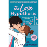Set of four Ali Hazelwood fiction paperback books including Love, Theoretically, The Love Hypothesis, Love on the Brain, and Loathe to Love You.
