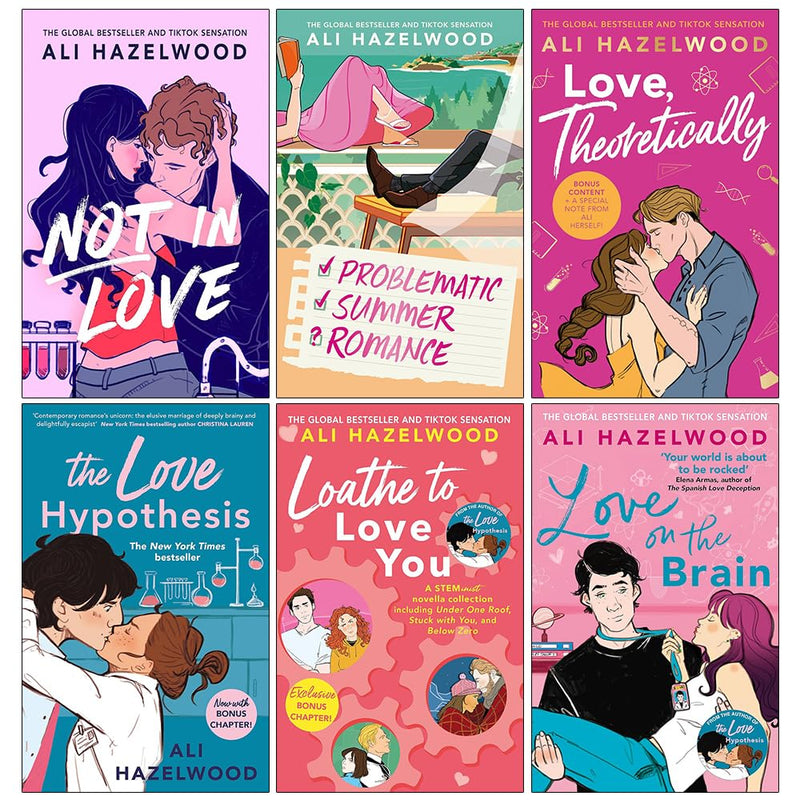 Not In Love, The Love Hypothesis, Love On The Brain 6 Books Collection Set by Ali Hazelwood - Fiction - Paperback