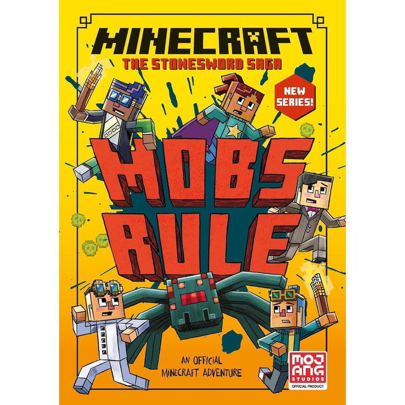 Minecraft Stonesword Saga & Ironsword Academy 8 Books Collection Set By Mojang AB (Crack in the Code, Mobs Rule, New Pets on the Block) - The Book Bundle