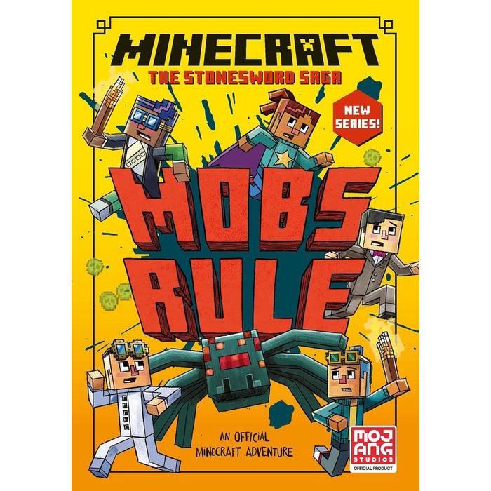 Minecraft Stonesword Saga & Ironsword Academy 8 Books Collection Set By Mojang AB (Crack in the Code, Mobs Rule, New Pets on the Block) - The Book Bundle