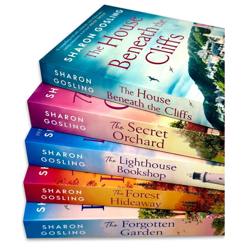 Sharon Gosling Collection 5 Books Set (The House Beneath the Cliffs, The Secret Orchard, The Lighthouse Bookshop, The Forest Hideaway & The Forgotten Garden) - Fiction