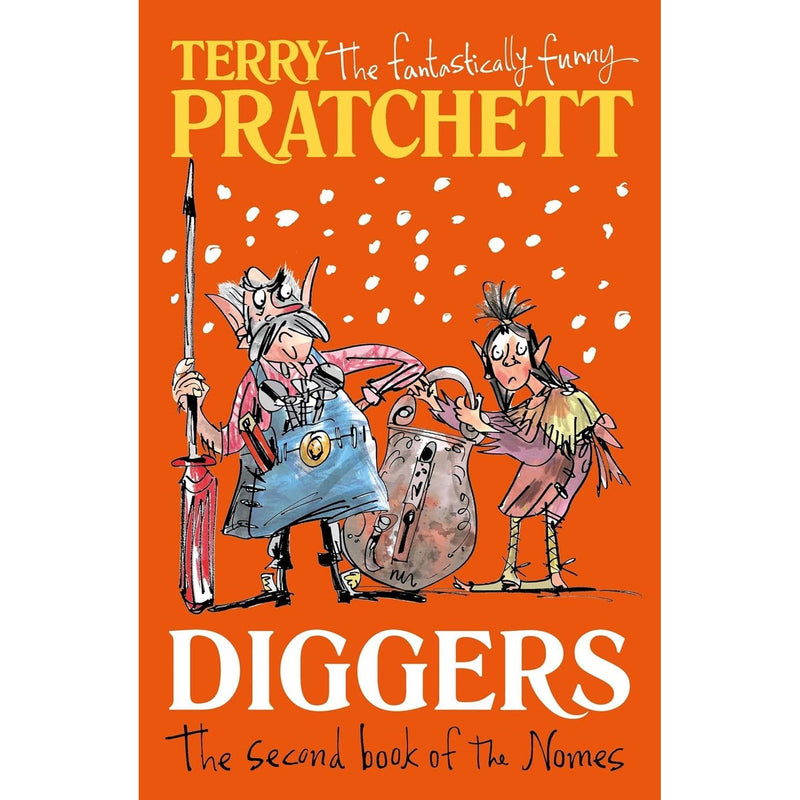 The Bromeliad Trilogy book set by Terry Pratchett, featuring three paperback fantasy novels in a Corgi Children’s collection.