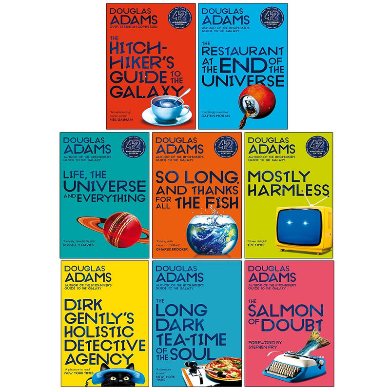 The Hitchhiker's Guide To The Galaxy 8 Books Collection Set By Douglas Adams - Fiction - Paperback