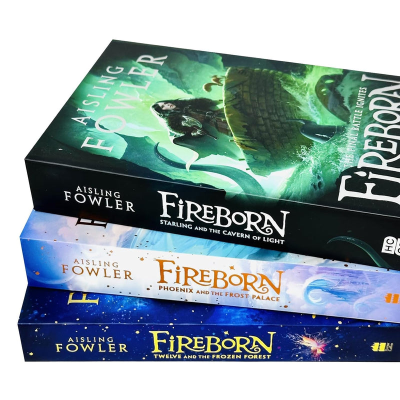 Fireborn Series By Aisling Fowler 3 Books Collection Set (Twelve and the Frozen Forest, Phoenix and the Frost Palace and Starling and the Cavern of Light )